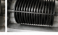Spotless blower wheel after cleaning