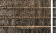 Dirty evaporator coil before cleaning